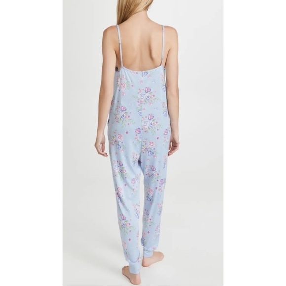 YOU SAY • Floral Pant Jumpsuit Kentucky Blue - Picture 2 of 6